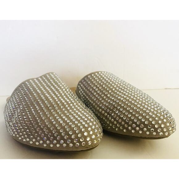 Torrid Sz 8W Blingy Sparkle Studs Fabric Upper Slip On Mule - Picture 1 of 7